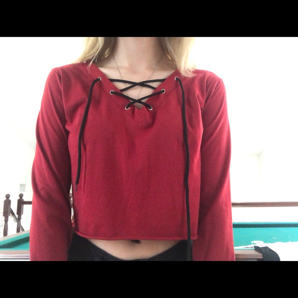 long sleeve crop